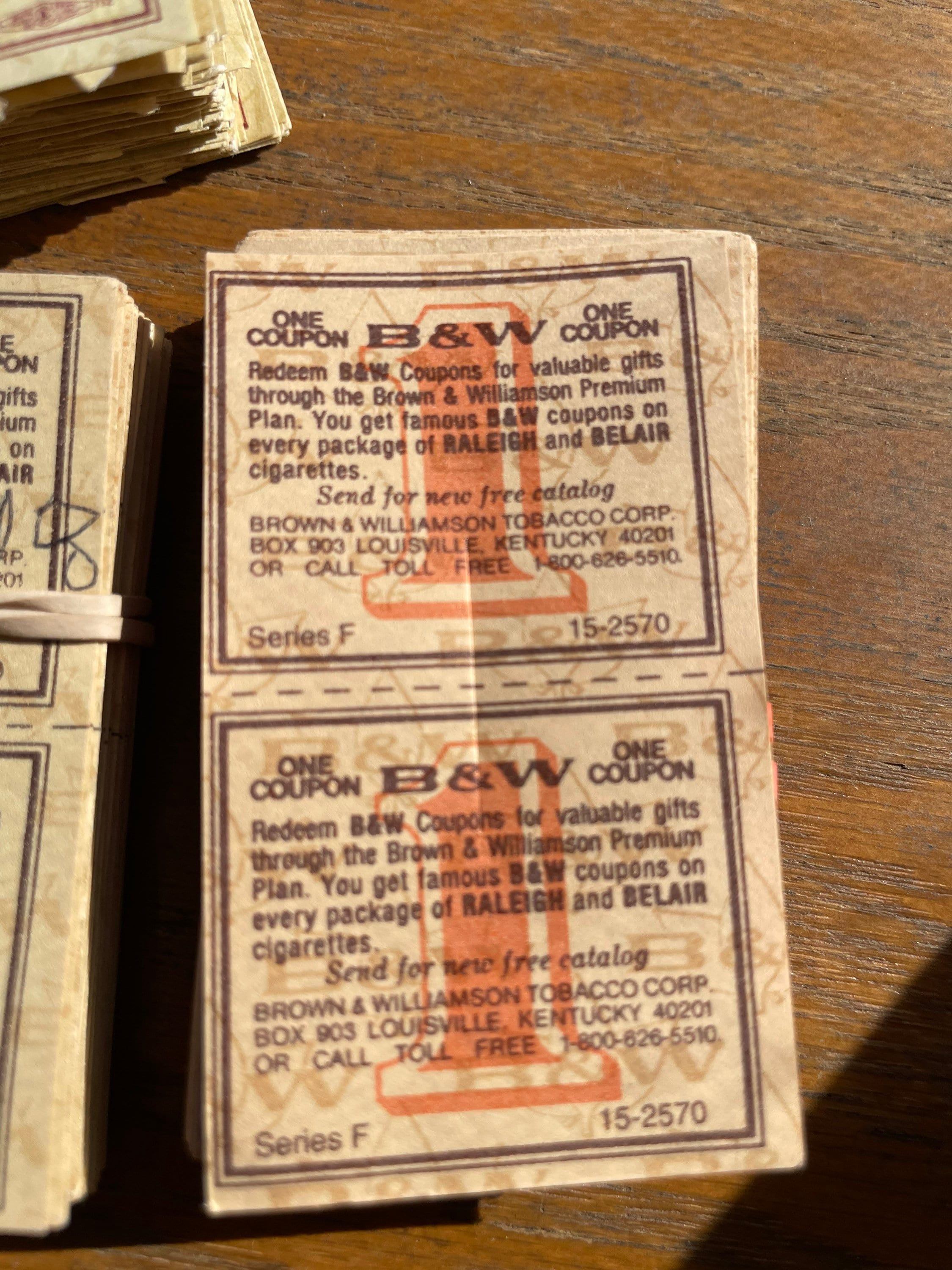 Vintage Raleigh B&W Cigarette Coupon Lot - Etsy