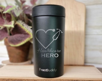 Personalized Nurse Frost Buddy koozie, Thank You Nurse Tumbler, universal can cooler,  Thank you Gift,  custom gifts for her, gifts for him.