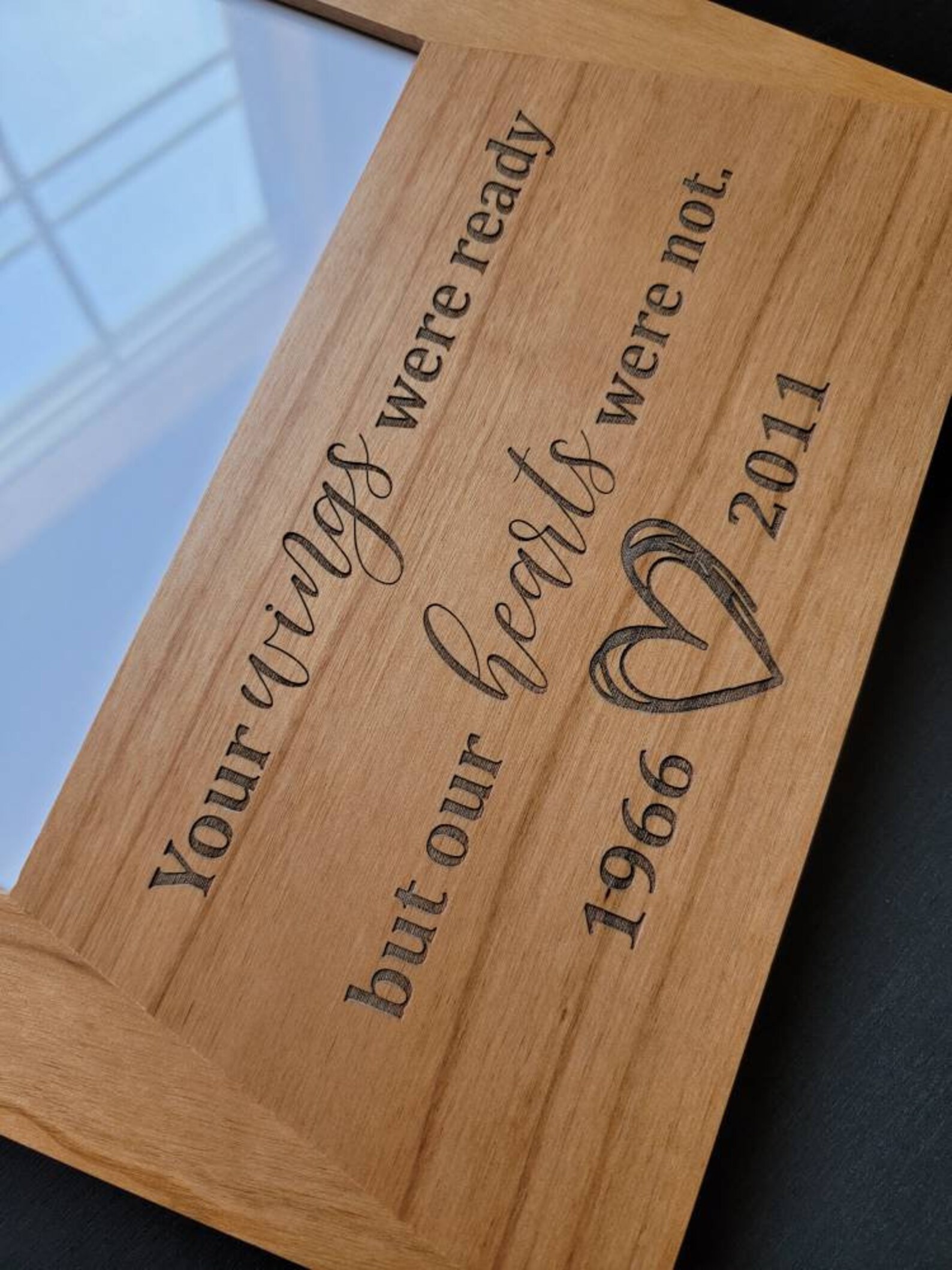 Handwriting Engraved Picture Frame. Personalized gift. Etsy