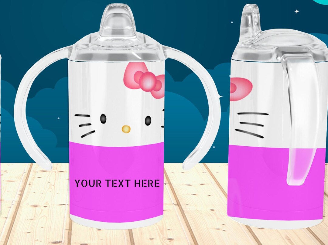 Personalized 12oz Hello Kitty Sippy Cup Tumbler Etsy