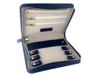 Jo Nayor Leather Travel Jewelry Case