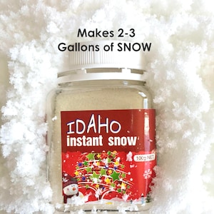 Instant Snow Powder,Fake Snow,Idaho Snow,Christmas Village,Sensory Play,Touch Therapy,Cloud Slime,Artificial Snow,Snowflakes,Science project