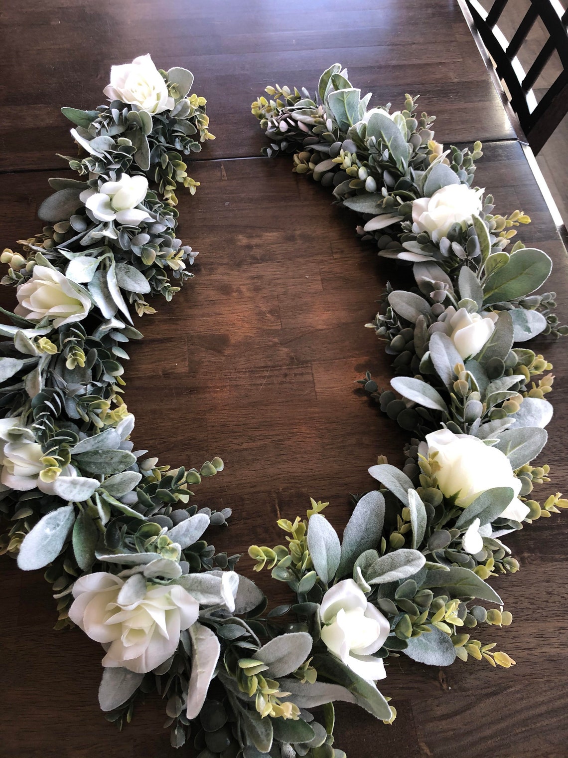 Lambs Ear & Eucalyptus Garland and Wreaths W/ Flowers Etsy