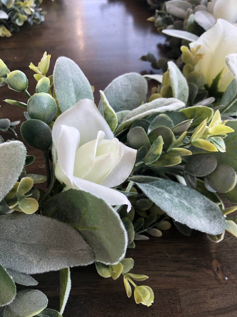 Lambs Ear & Eucalyptus Garland and Wreaths W/ Flowers Etsy