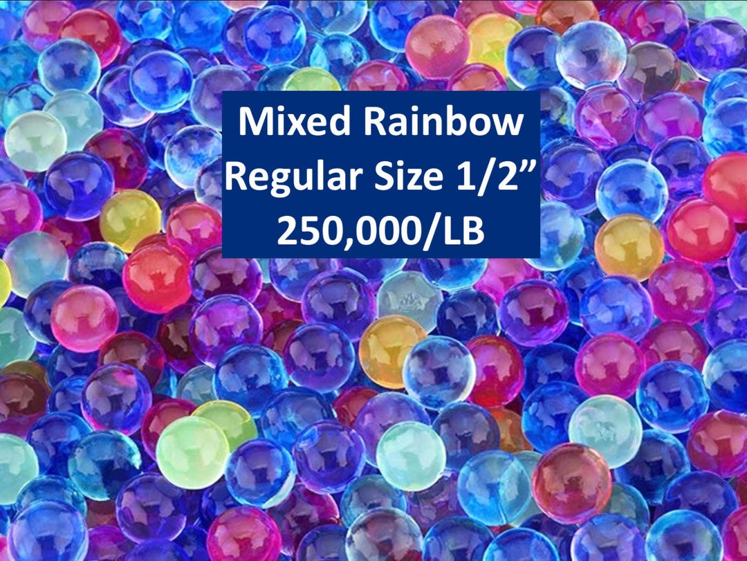 250000 1LB Water Beads BULK 1/2rainbow Mixed Etsy