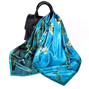 scarf, square or triangle style, good for headscarf, hair bandana, neck scarf
