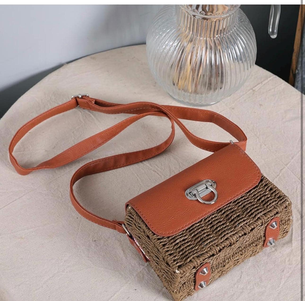 Chic Rattan Handbag