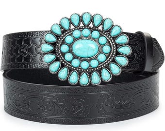 Womens HAND TOOLED LEATHER Rhinestone Western Cowgirl Cowboy  display picture 1