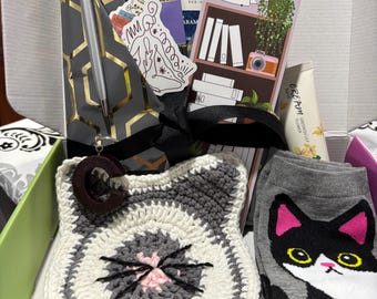 Cats lovers Mothers Day Gifts Box, For Mom Grandma Aunt, From Daughter, handmade