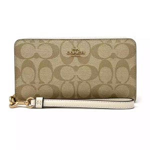 Coach Signature Cartera grande con cremallera vintage EUC