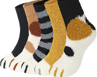 Women's Fuzzy Cozy Slipper Socks, Ultra Soft Warm Winter Sleeping Sock