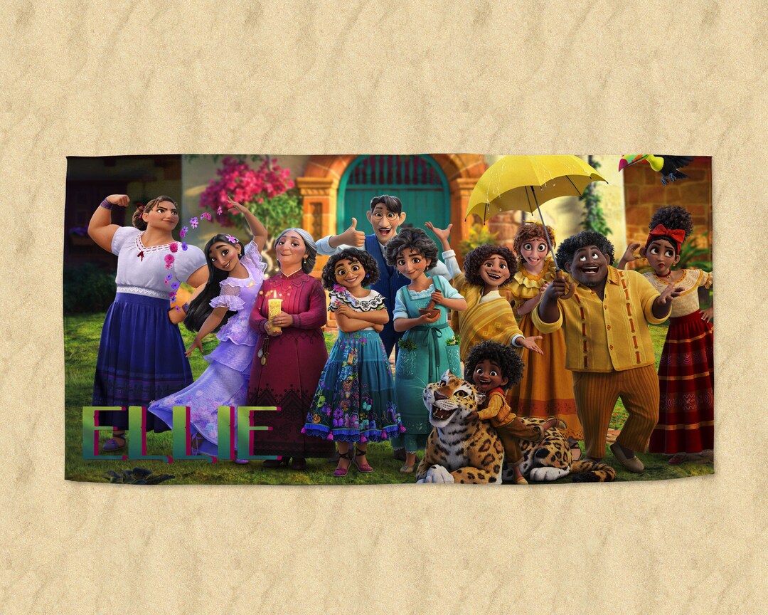 Encanto Towel Disney Towel Custom Towel Encanto Gift Custom Encanto