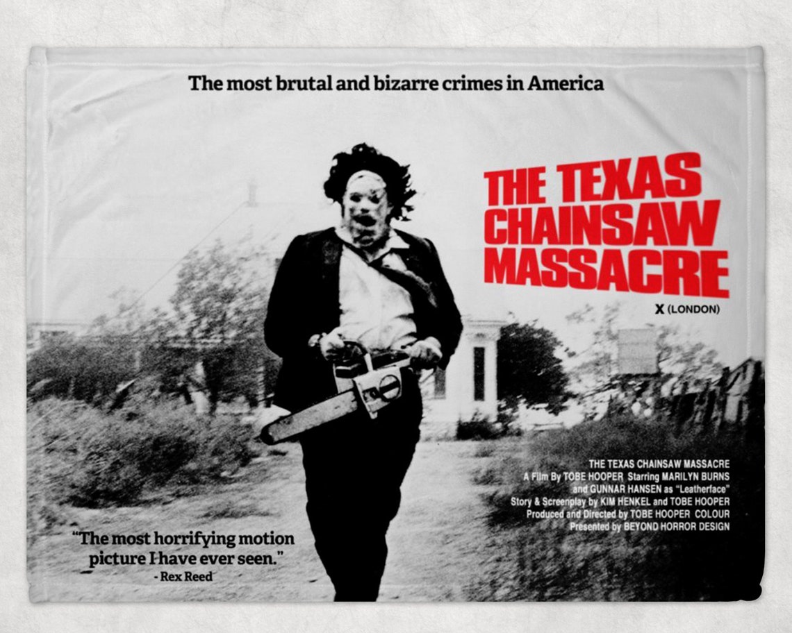 Texas Chainsaw Massacre Blanket Scary Movie Blanket | Etsy