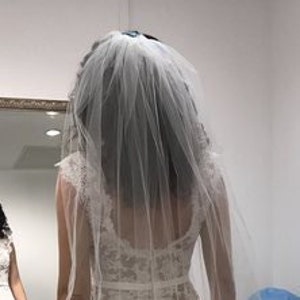 Fingertip veil, short wedding veil, etsy wedding veil