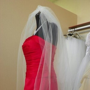 Fingertip veil, short wedding veil, etsy wedding veil