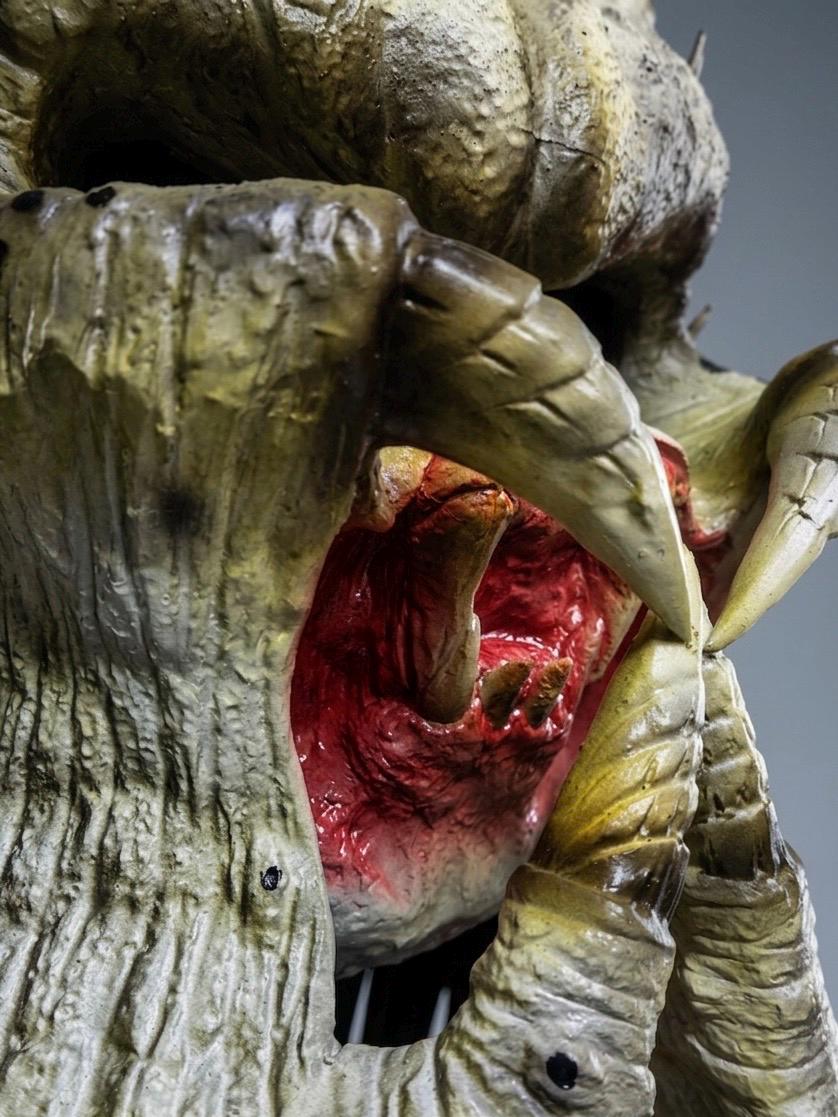 Handmade Alien Hunter Latex Mask With Dreadlocks | Sci-fi Creature ...