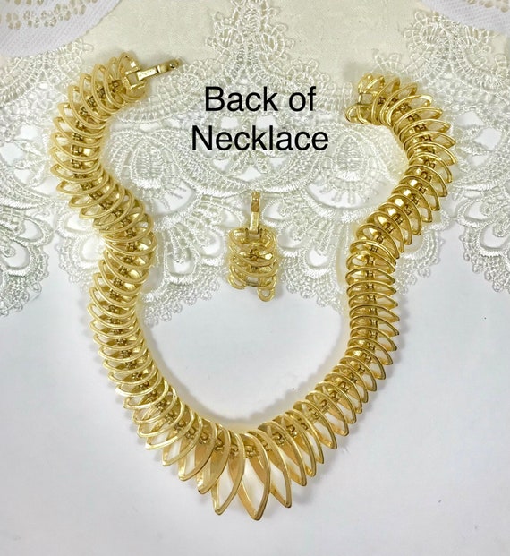 Monet Gold Necklace, Triple Gold-Plated Flexible … - image 10