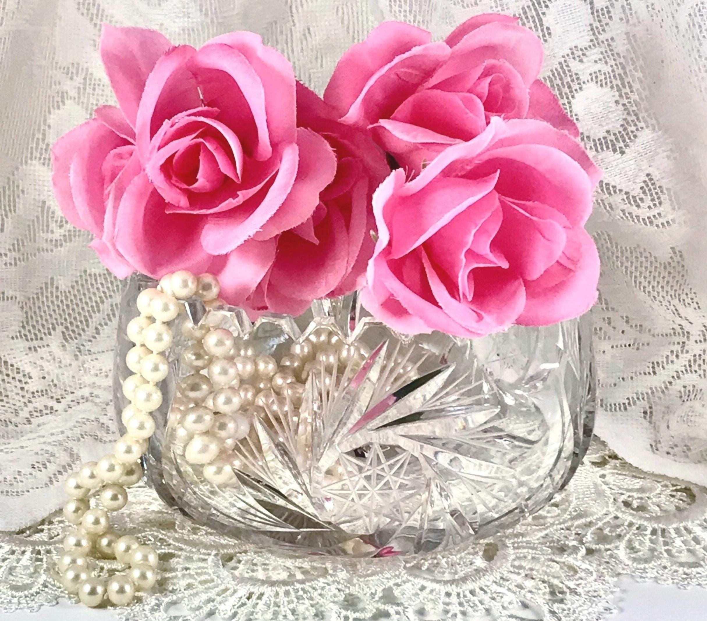Lausitzer Germany Crystal Vase - Etsy