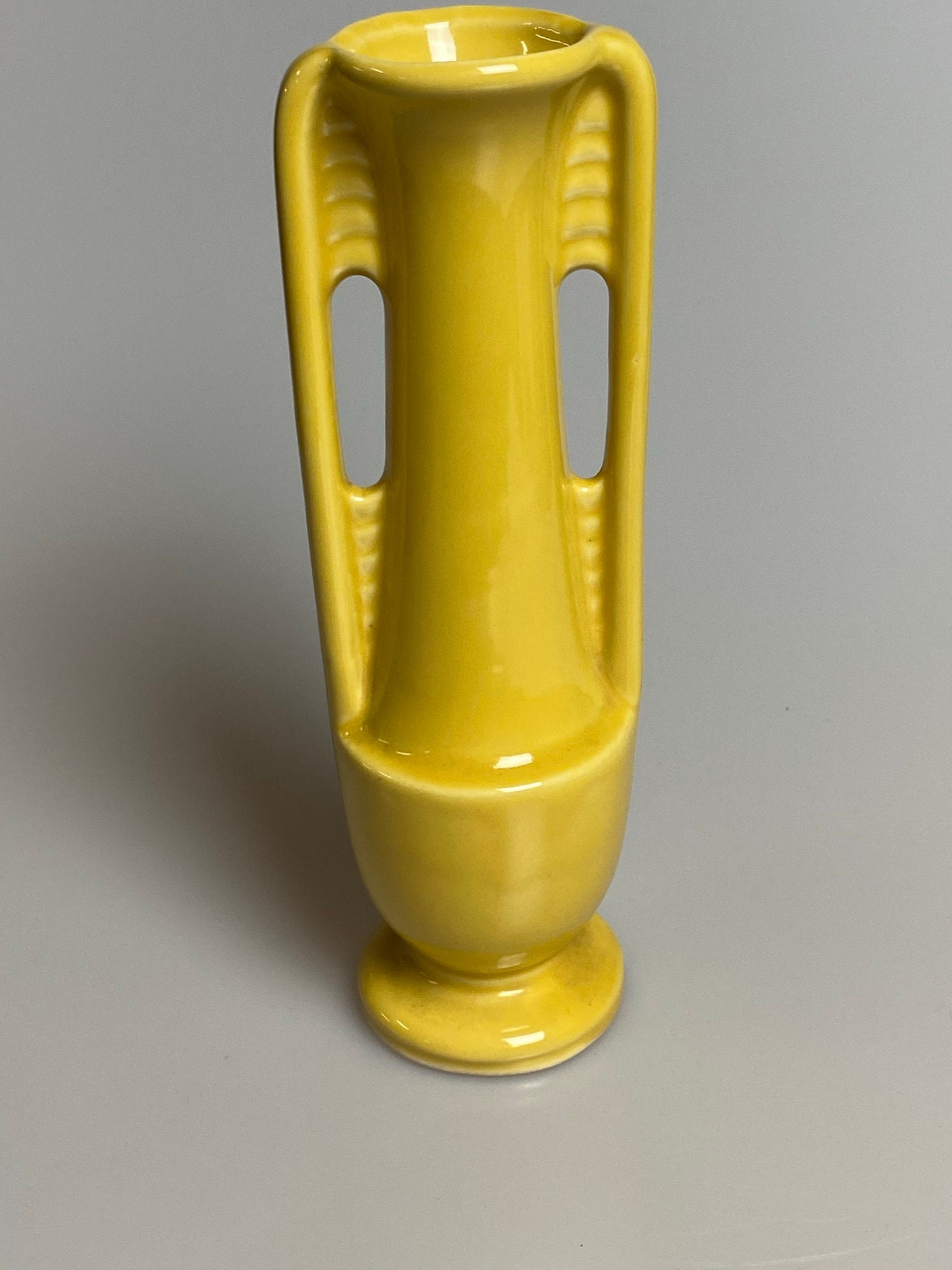 Vintage Art Deco Shawnee USA 1178 Yellow Bud Vase 8 Etsy