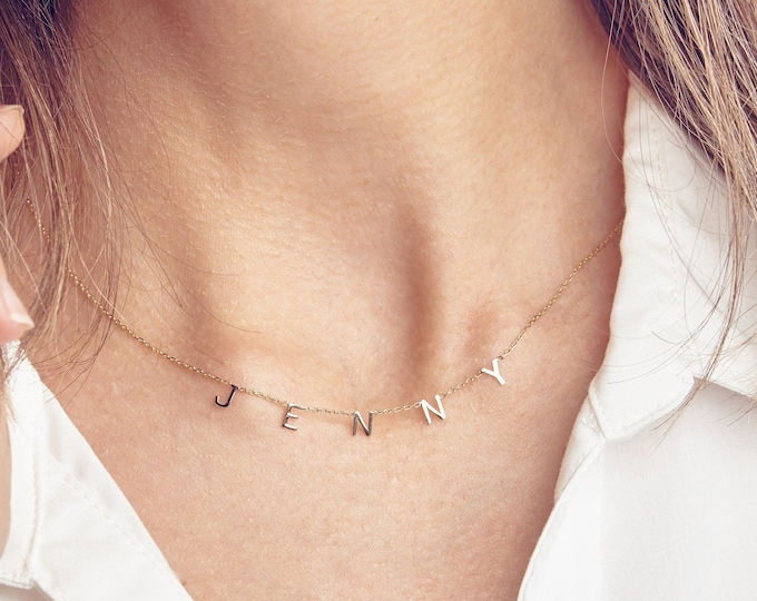 Personalized Letter Necklace - Dainty Initial Necklace for Wife and Mom - Mom Gifts - Birthday Gift - Girlfriend Gift