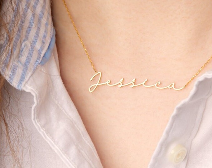 Best Personalized Gift - Signature Name Necklace - Handwriting Necklace - Best Gift For Her - Personalized Bracelet