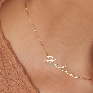 Personalized Name Necklace,  Custom Name Necklace Gift For Her, Mothers Day Gift, Christmas Gift, Personalized Nameplate Necklace for Mom