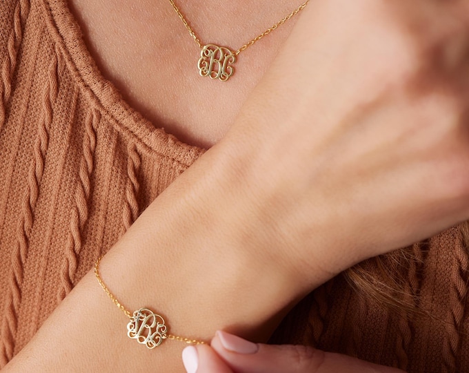 Monogram Pendant Necklace