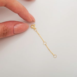 14k Solid Gold Necklace Extender - Extension  - 2 inches