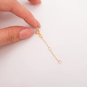 14k Solid Gold Necklace Extender - Extension - Christmas Gift for Her