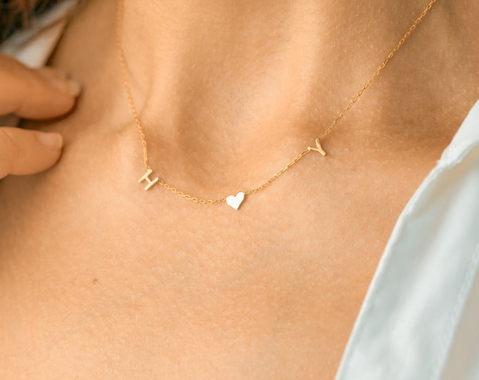 14K Gold Necklace - Personalized Name Necklace - Initial Necklace - Minimalist - Bridesmaids Gifts - Christmas Gift