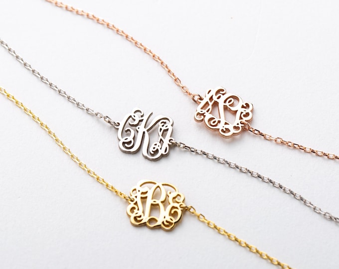 Monogram Pendant Necklace