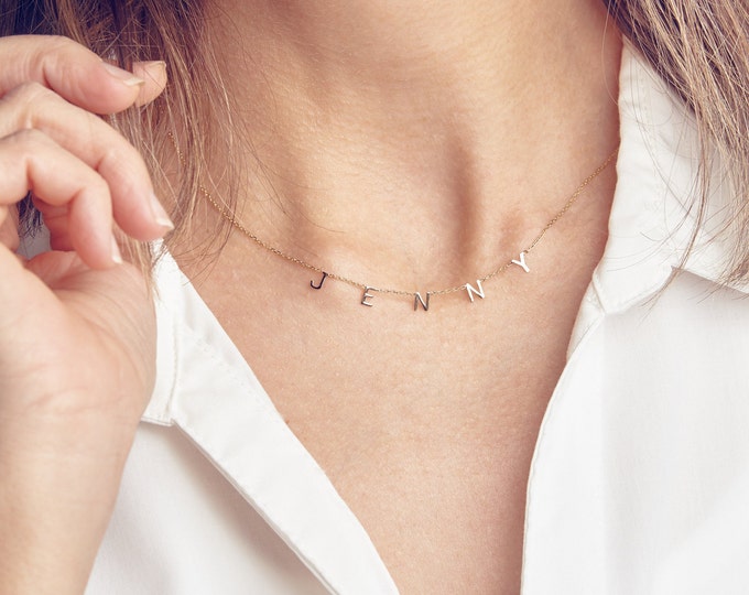 Personalized Necklace For Her- Name Necklace For Wife - Great Gift For Christmas