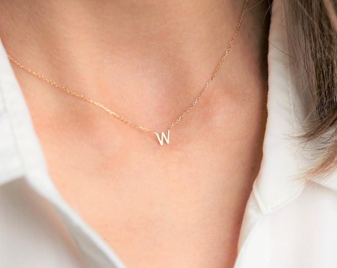 Initial Necklace - Personalized Name Necklace - Letter Necklace - Gold Necklace - Gifts For Mom - Minimalist - Christmas Gift -Birthday Gift