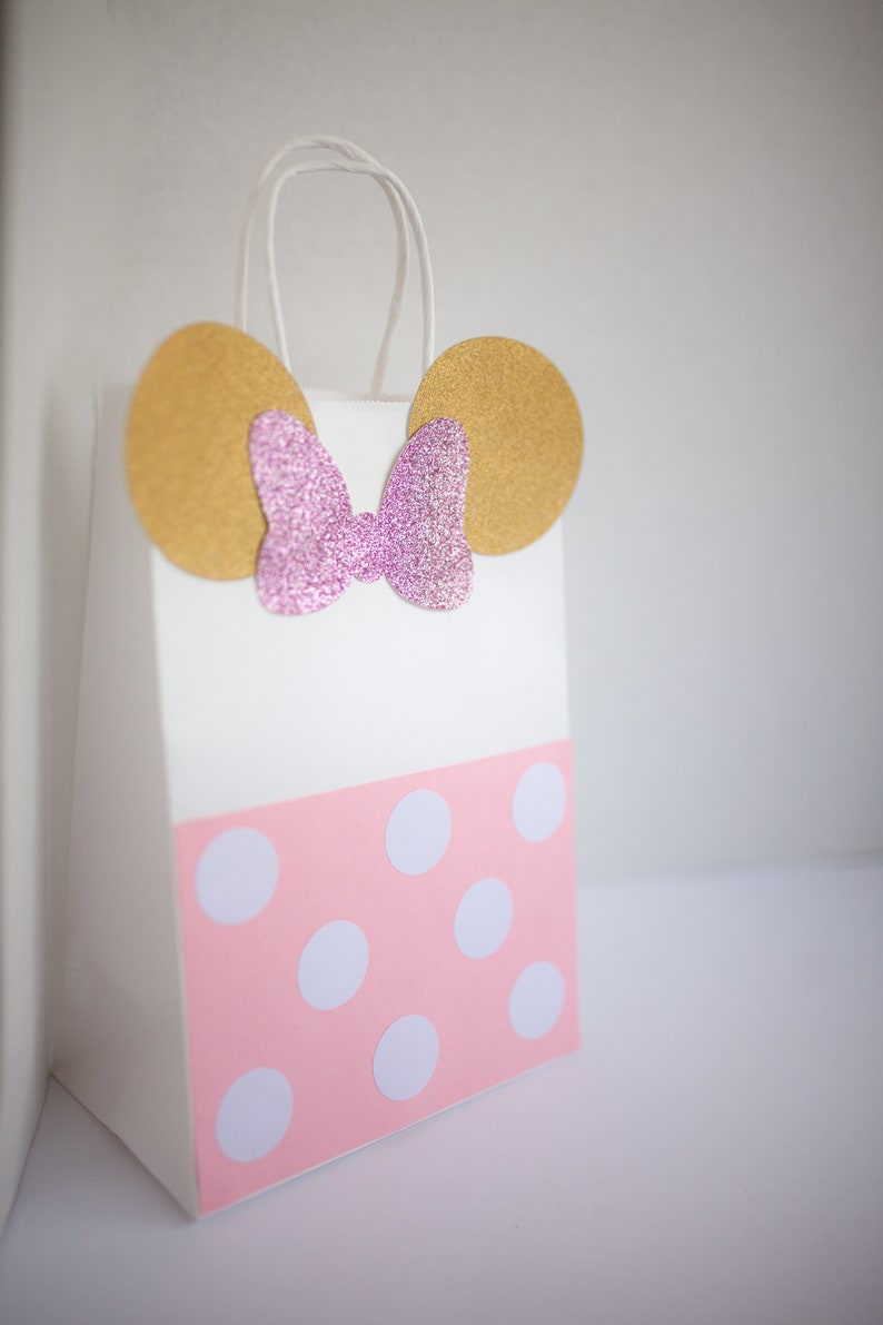 Minnie Mouse Favor Bags Treat Bags Candy Bags Pink Etsy