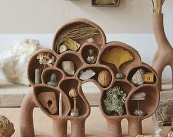 iconic handmade wood and paper console natural boho simple lifestyle silent spirit