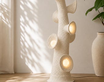 Luxury Handmade Organic Tree Floor Lamp,Sculptural Wabi Sabi Standing Lamp ,Minimalist Designer Lighting ,Statement Art Lamp