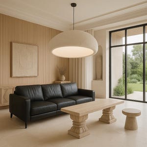 Suspension artistique sculpturale faite main en forme de nuage, plafonnier moderne pour des intérieurs de luxe minimalistes