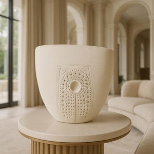 Feminist Ceramic Art Vase: Handcrafted Wabi-Sabi Decor