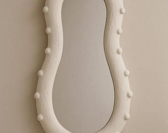 Mural Miroir wabi sabi fait main - Minimalistyczna dekoracja organiczna