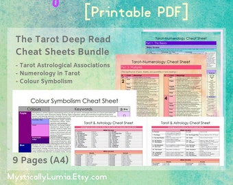 Das Tarot Deep Read Spickzettel Bundle