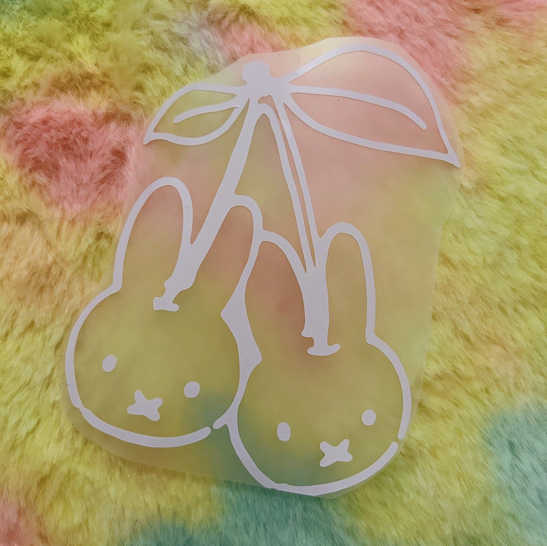Cherry Bunny Car Decal - Etsy