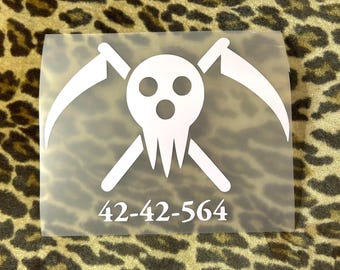 Lord deaths number || Soul eater || car decals || anime car decal