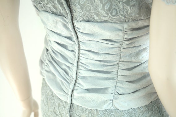 Vintage 80s lace dress, grey Size 10 - image 7