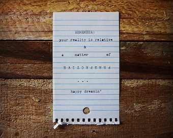 Typewriter Art. Hand Typed Letter on Vintage Typewriter - Typewritten Letter - Antique type - motivational quote. Inspirational poem