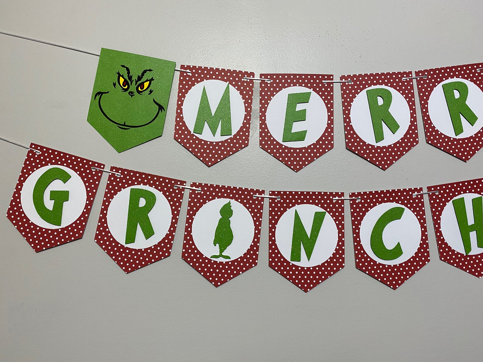 Merry Grinchmas Banner Grinchmas Banner the Grinch Banner - Etsy