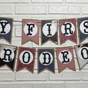My First Rodeo Party * My 1st Rodeo Party * Burlap Rodeo Banner * Western Party * Cowboy Banner * Cowboy Decor * Rodeo Party * Little Cowboy