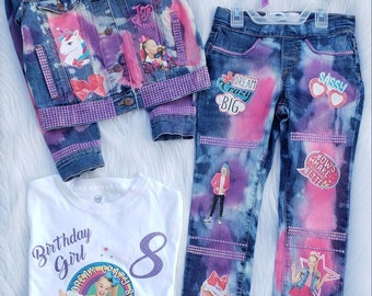 jojo siwa jean jacket patches