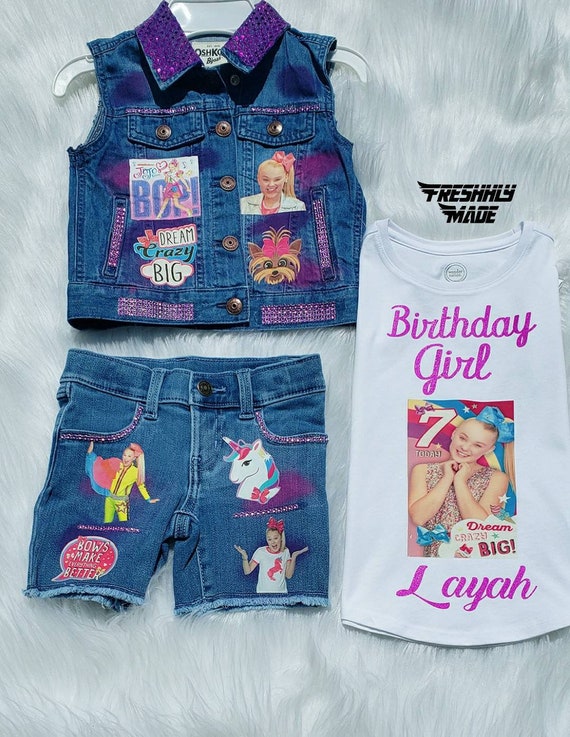 Custom Jojo Siwa Vest Capri or Short 