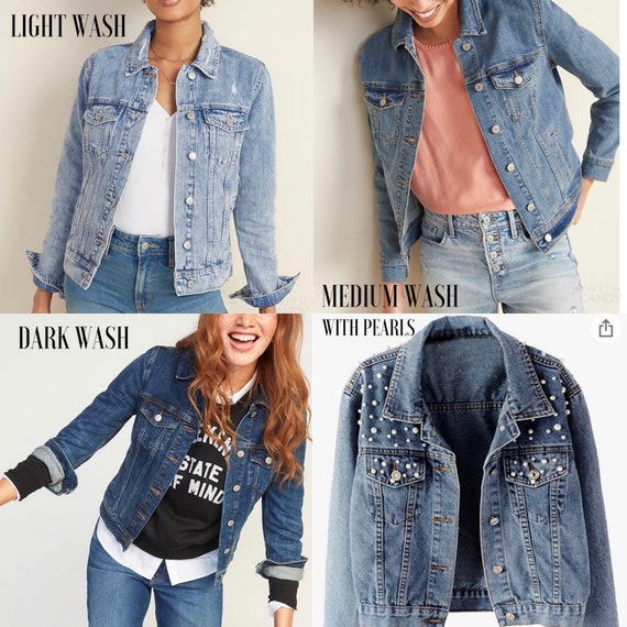Custom Jean Jacket / Denim Jacket white 