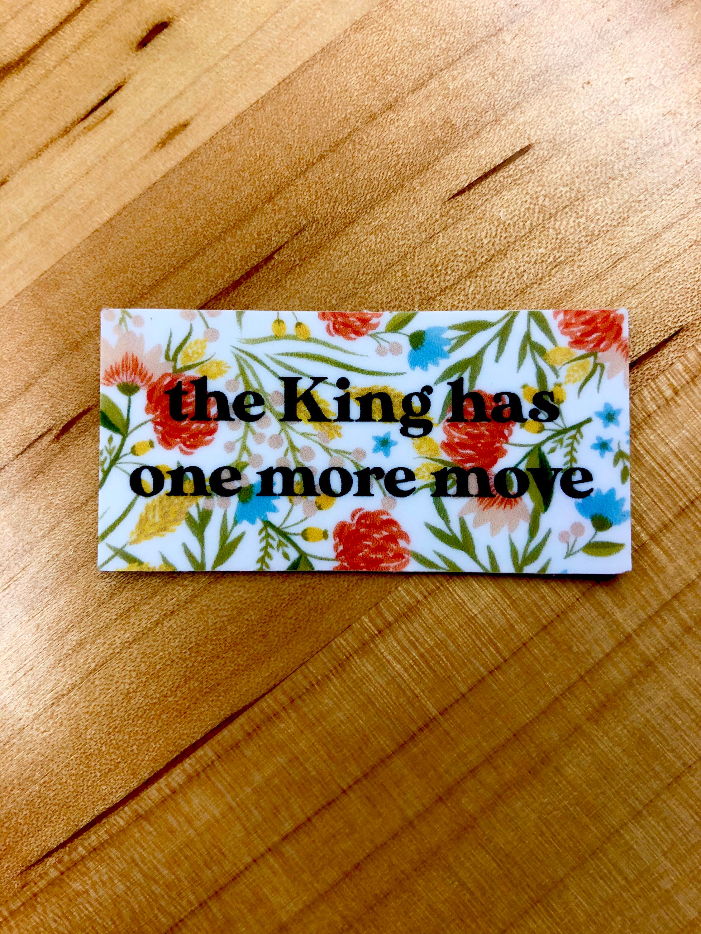 The King Has One More Move Vinyl Sticker Etsy